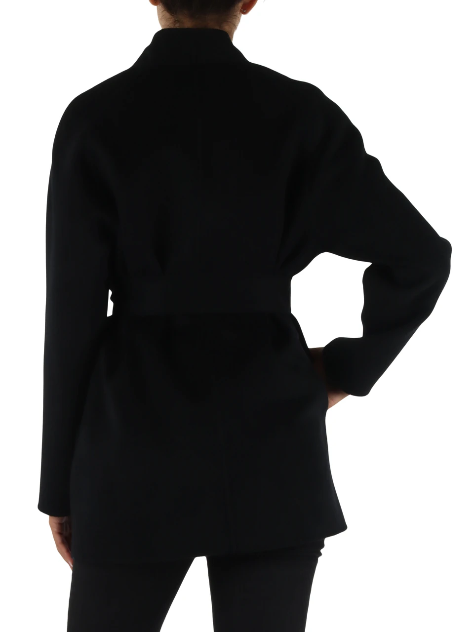 NERO | Cappotto in double di lana vergine VETRO