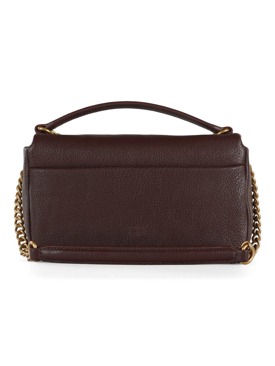 MARRONE | Borsa in pelle CLICK SOFT HORIZONTAL CHAIN MN.