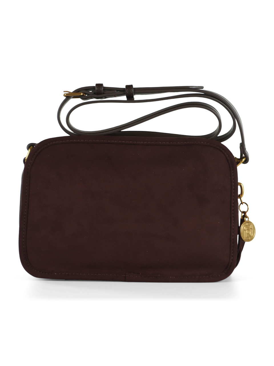 MARRONE | Borsa a tracolla in ecosuede AGENI Medium