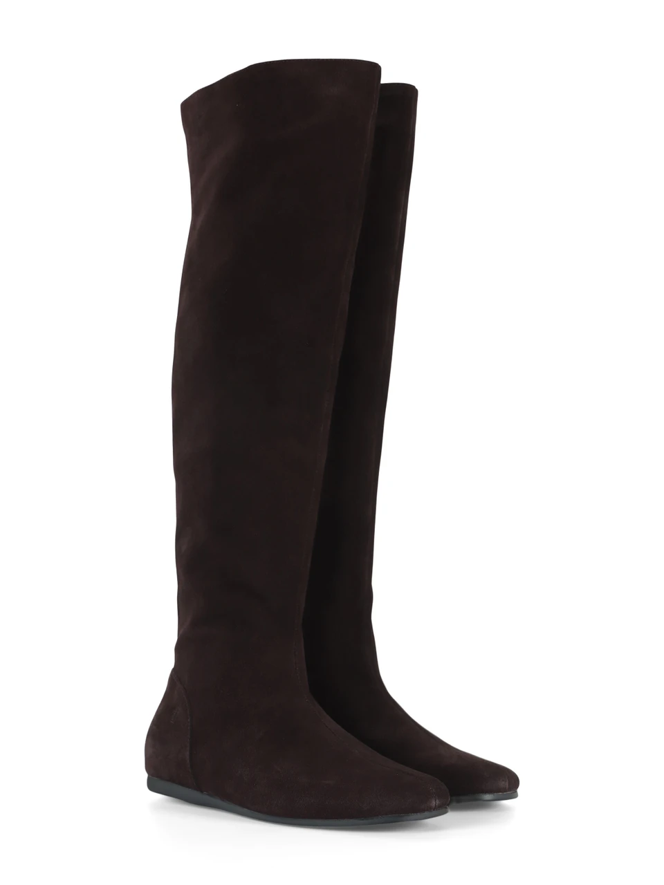 MARRONE | Stivali cuissard in suede
