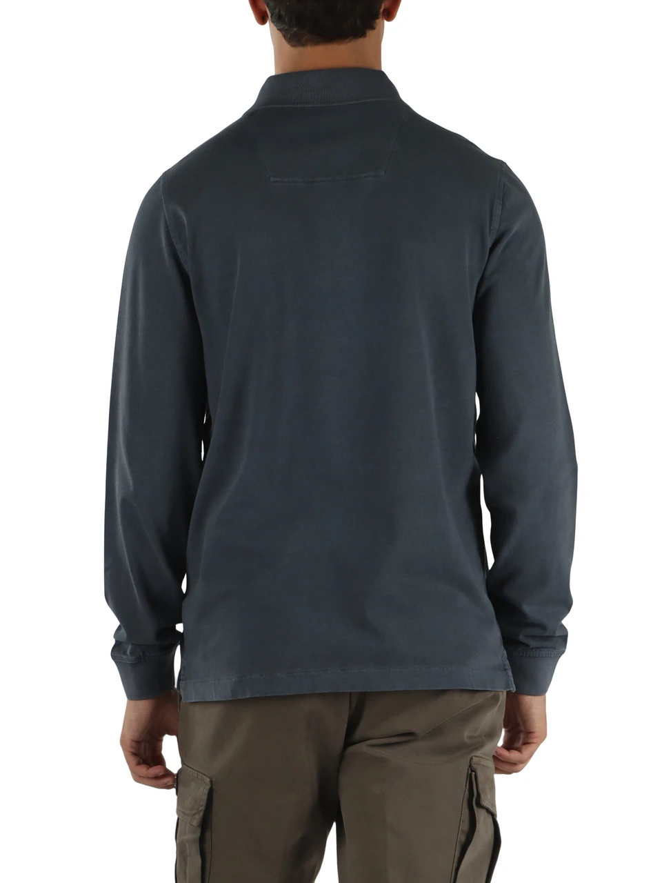 BLU | Polo manica lunga regular fit in cotone