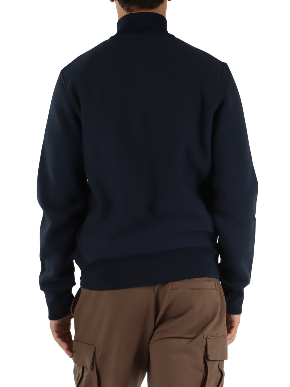 BLAU | Akademie-Sweatshirt mit Reißverschluss und Logodruck
