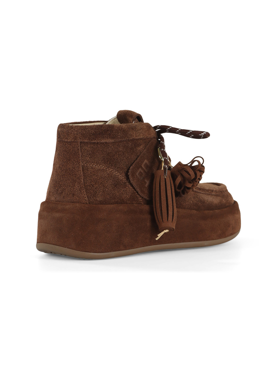 MARRONE | Stringata in suede LOLA01