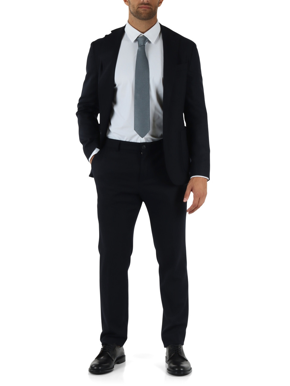 BLU SCURO | Giacca slim fit Performance in misto lana vergine