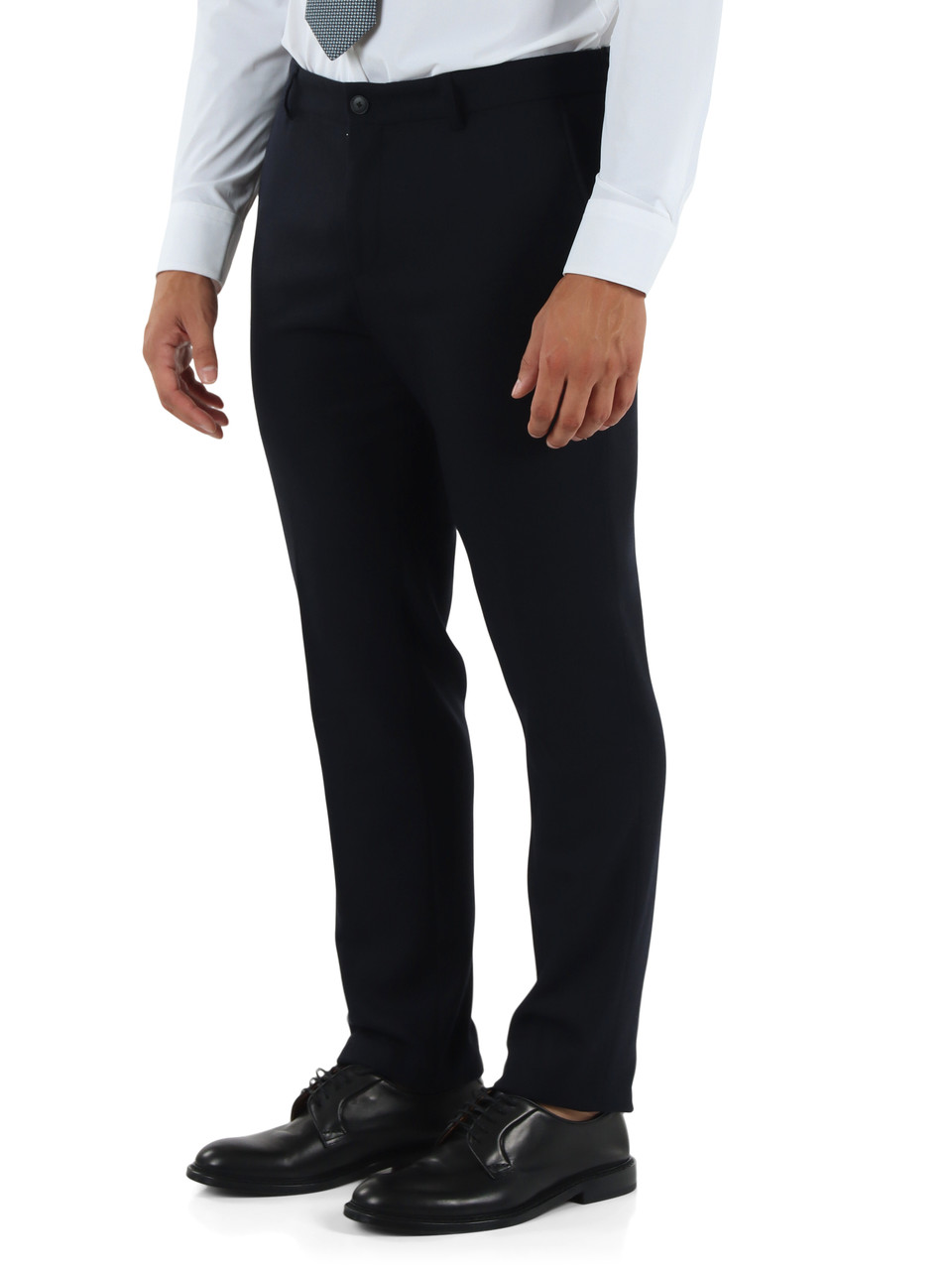 BLU SCURO | Pantalone slim fit Performance in misto lana vergine