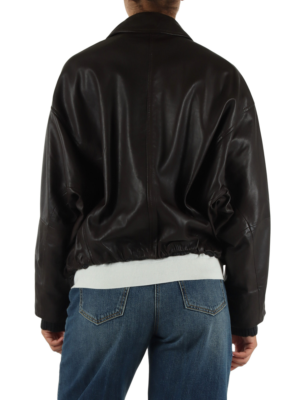 MARRONE | Giacca in pelle soft FIAMMA
