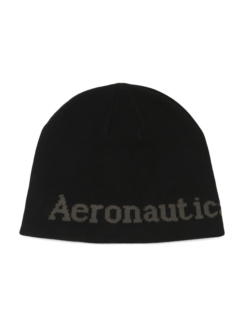 NERO | Cappello a cuffia con scritta logo