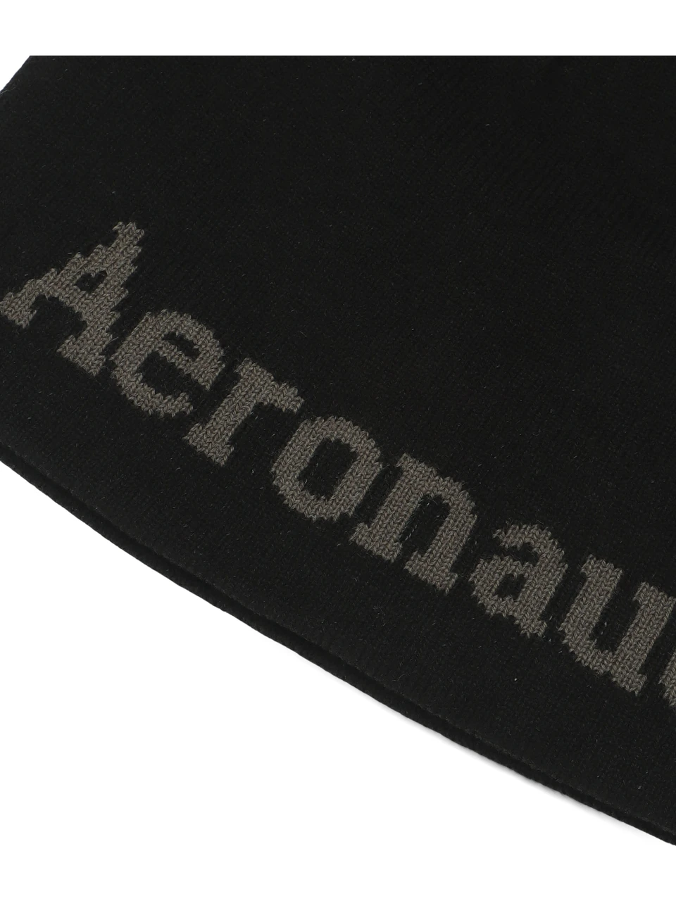 NERO | Cappello a cuffia con scritta logo