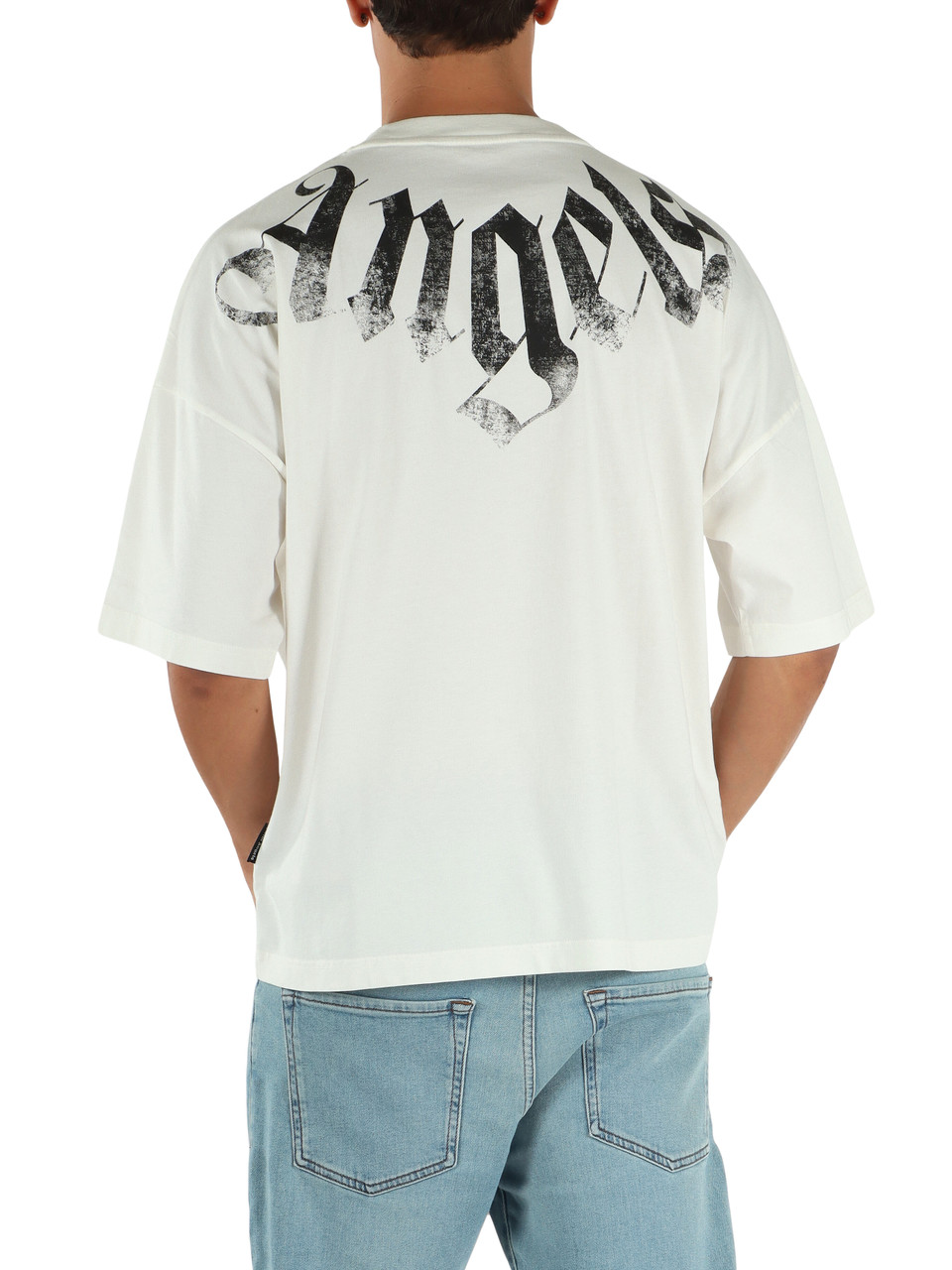 OFF WHITE | T-shirt loose fit in cotone con scritta logo
