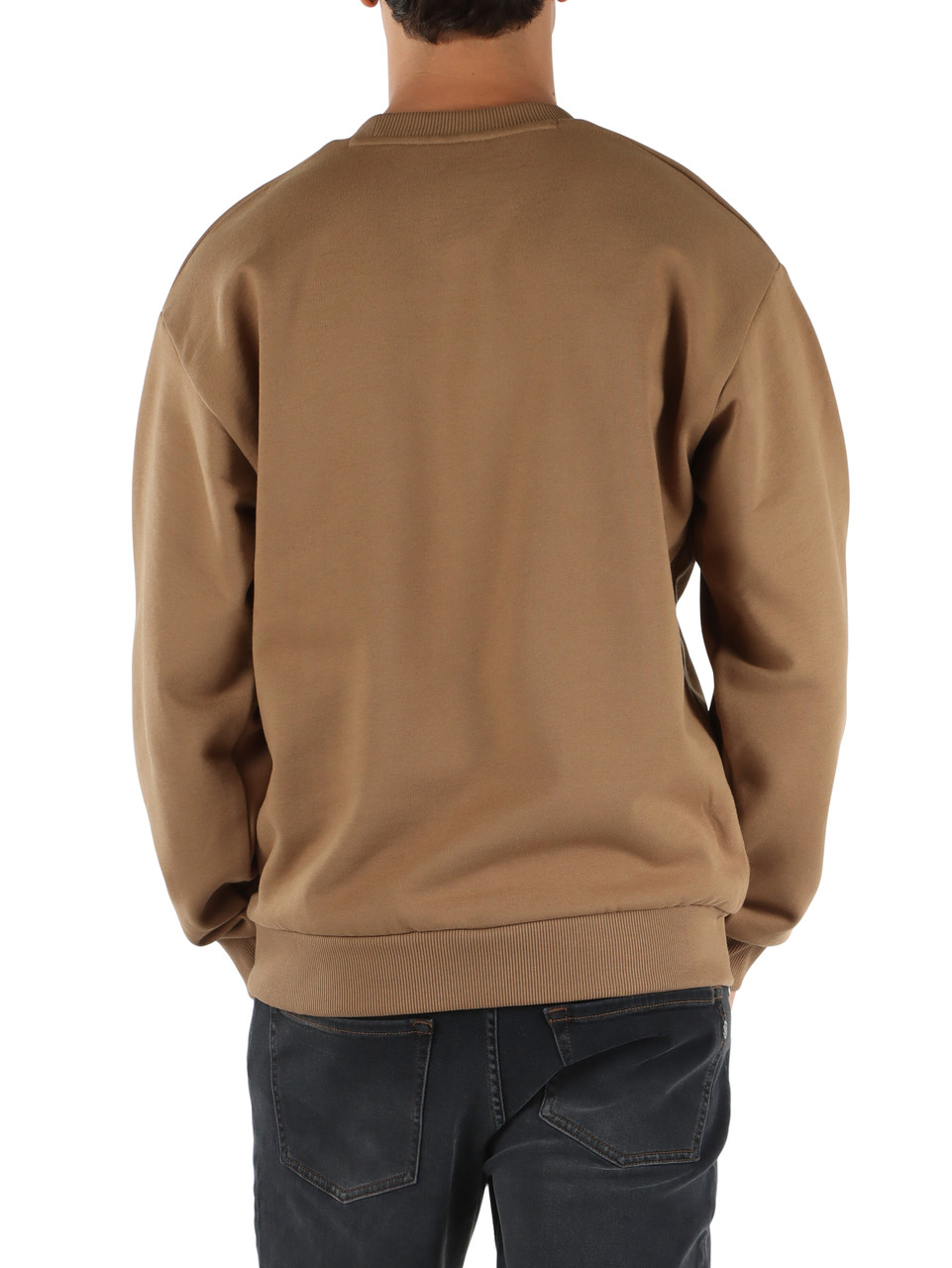 MARRONE CHIARO | Felpa girocollo Classic fit