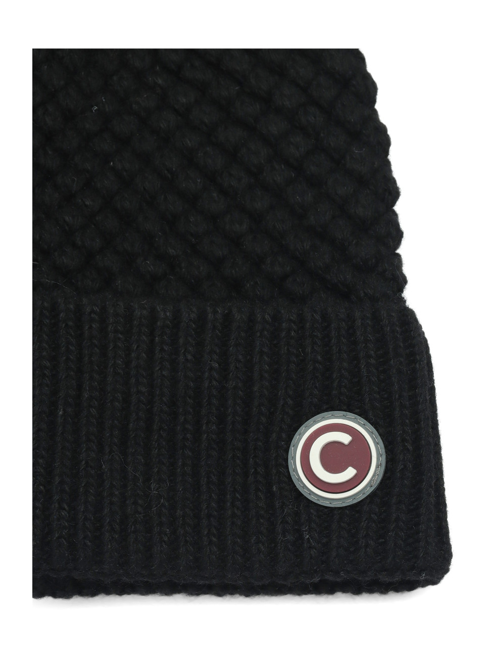 NERO | Cappello in misto lana e cashmere GEODESY con pon pon