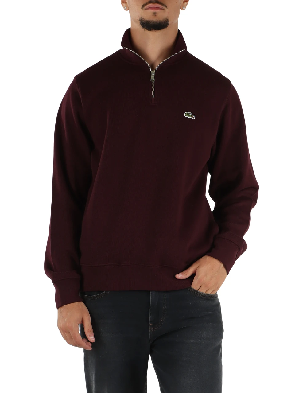 MERLOT | Felpa interlock Regular fit in cotone
