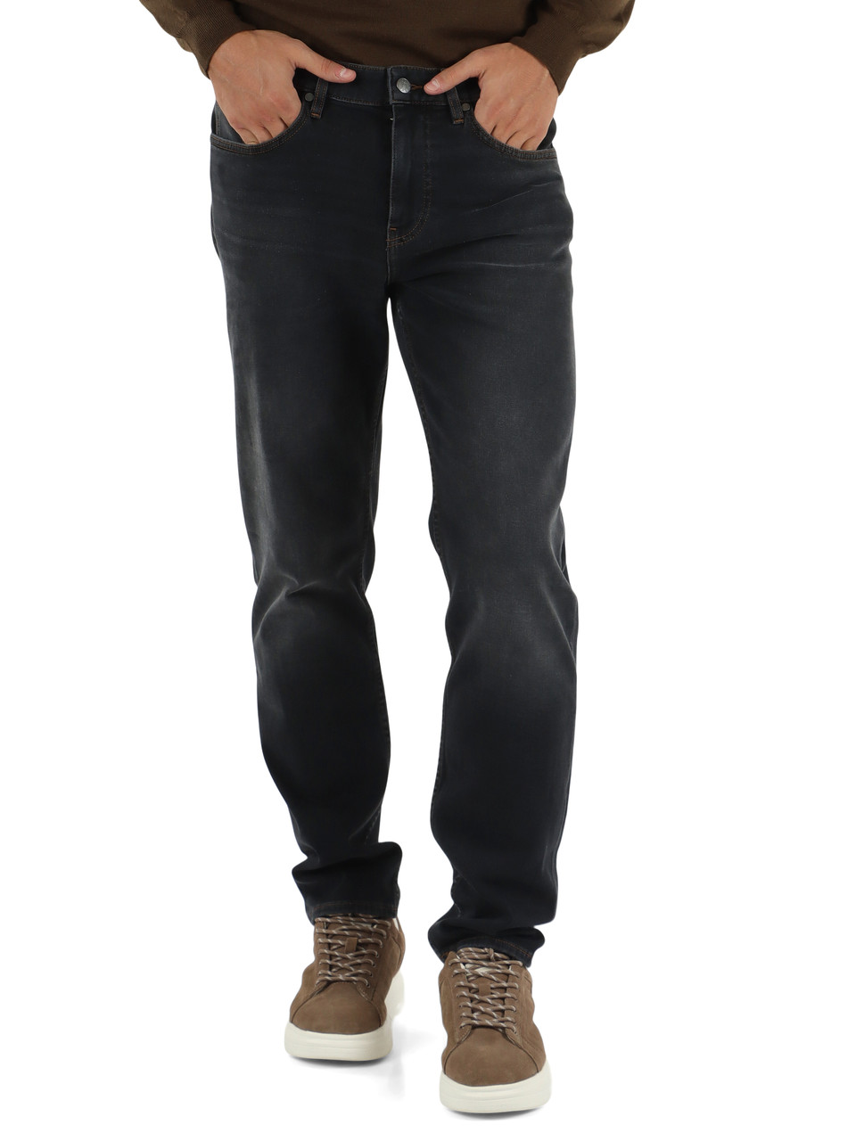 GRIGIO SCURO | Pantalone jeans cinque tasche RE.MAINE Regular fit