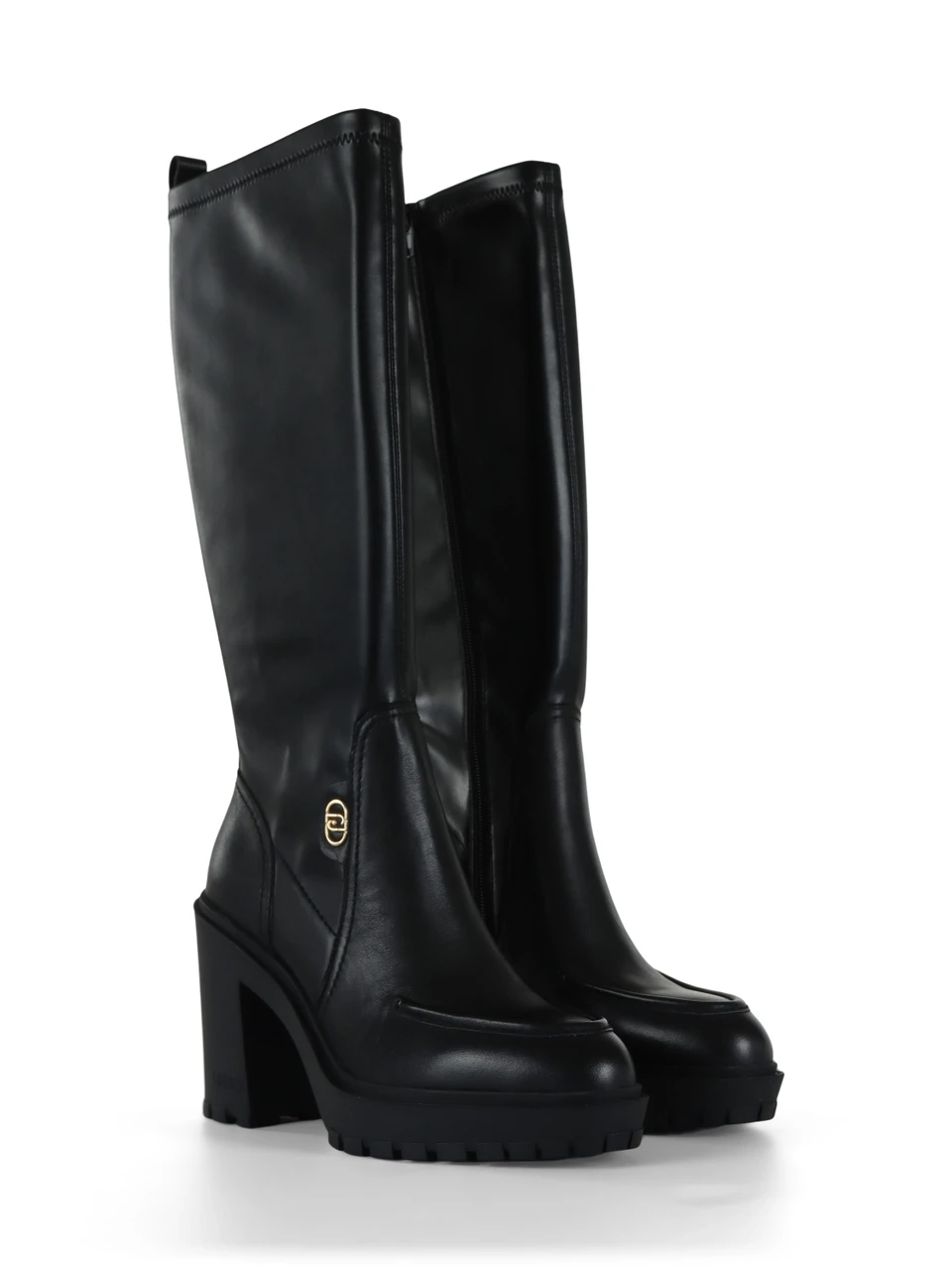NERO | Stivali in pelle ed ecopelle stretch RUBY 12