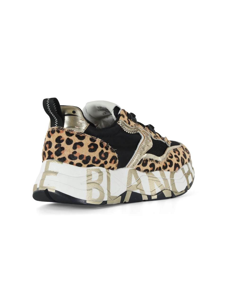NERO | Sneakers in tessuto e pelle effetto cavallino CLUB105