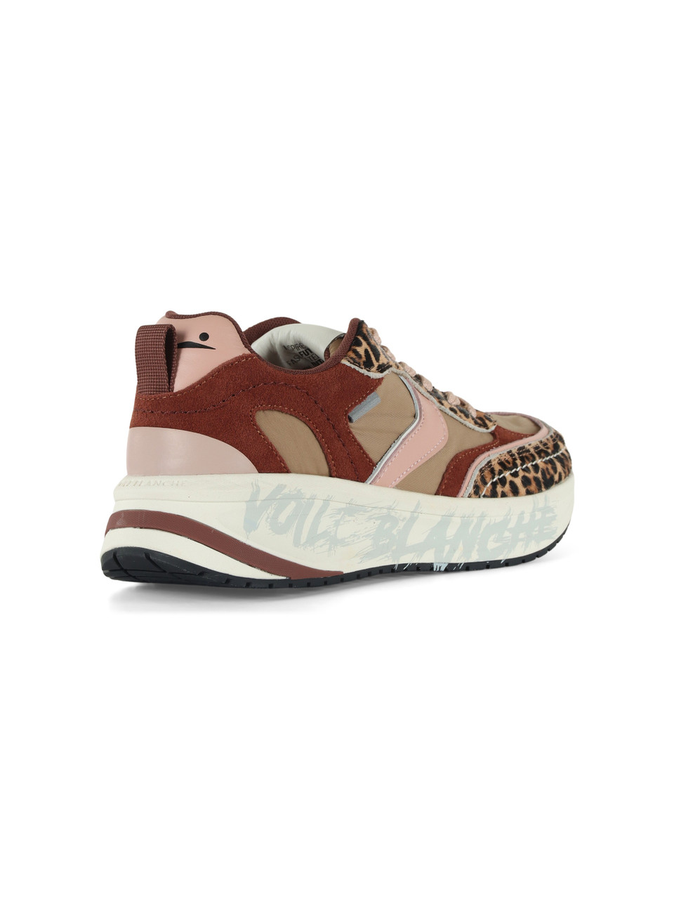 BEIGE | Sneakers in pelle e tessuto CLUB124