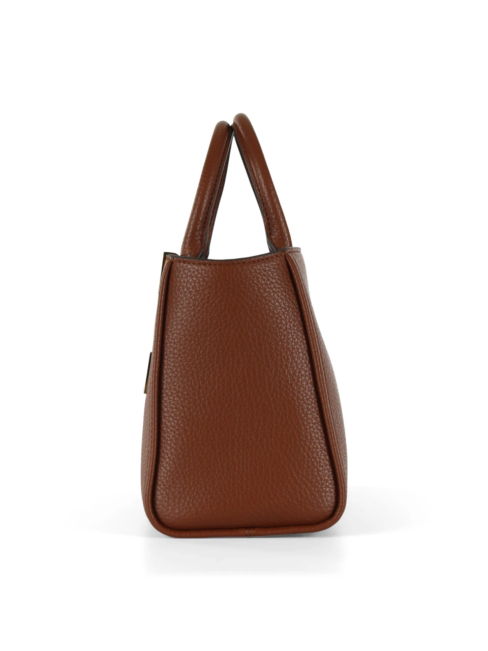 CUOIO | Borsa tote effetto martellato con placca logo