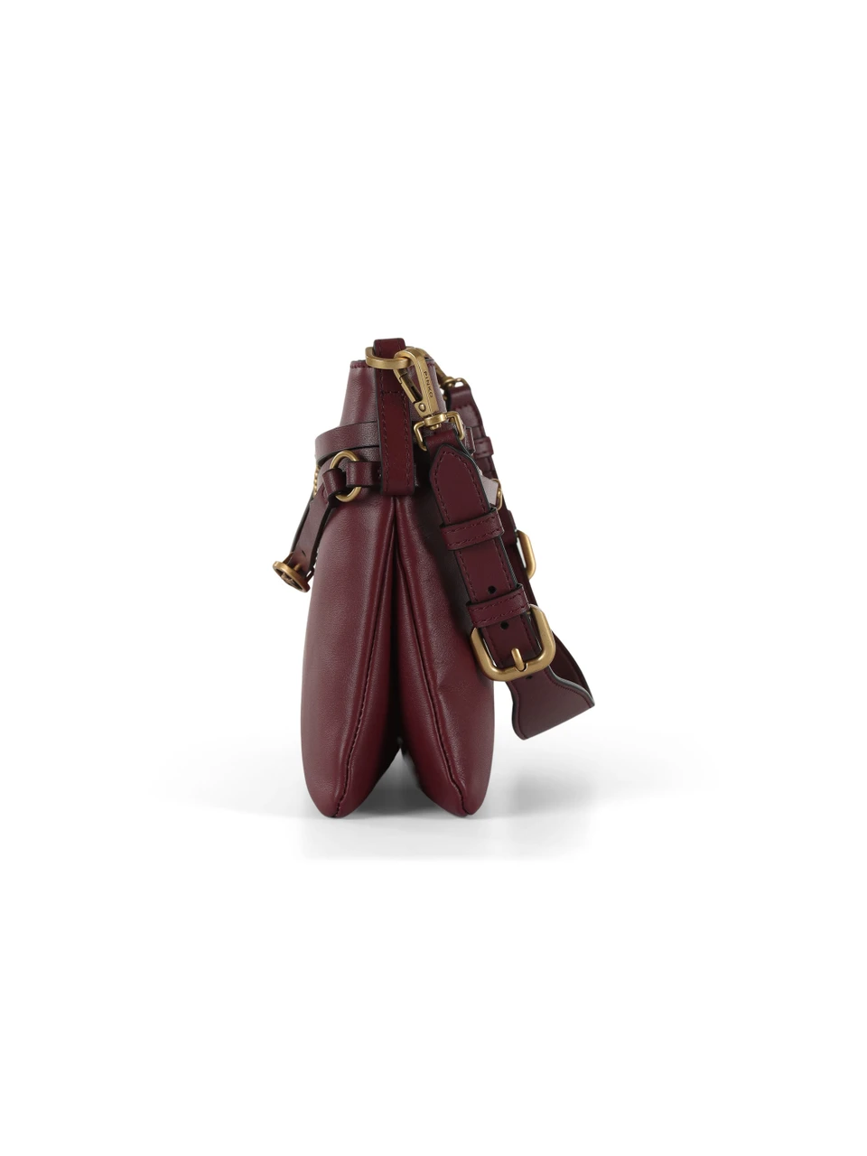 BORDEAUX | Borsa a spalla in pelle BELT BAG CLASSIC