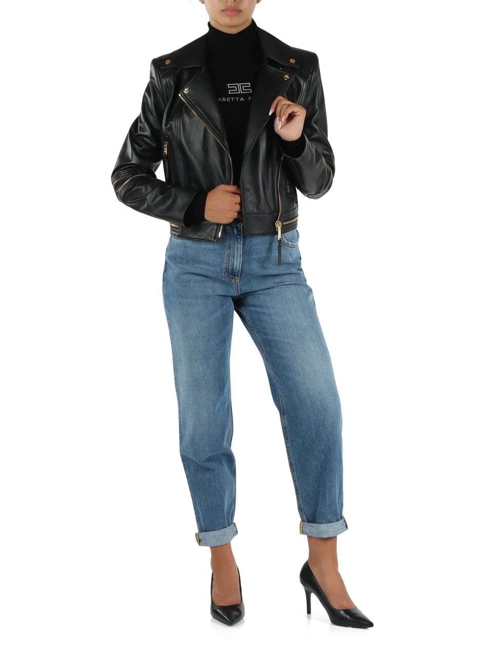 NERO | Giacca biker in pelle