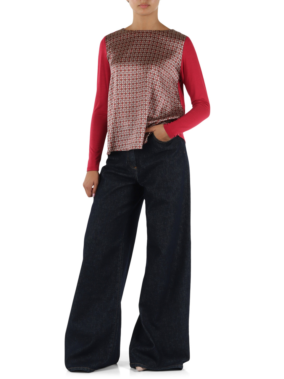 Alpenveilchen | Bluse aus Seide und Stretch-Viskose