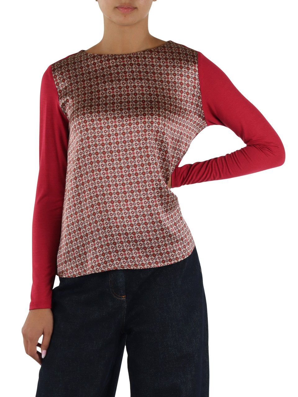 Alpenveilchen | Bluse aus Seide und Stretch-Viskose