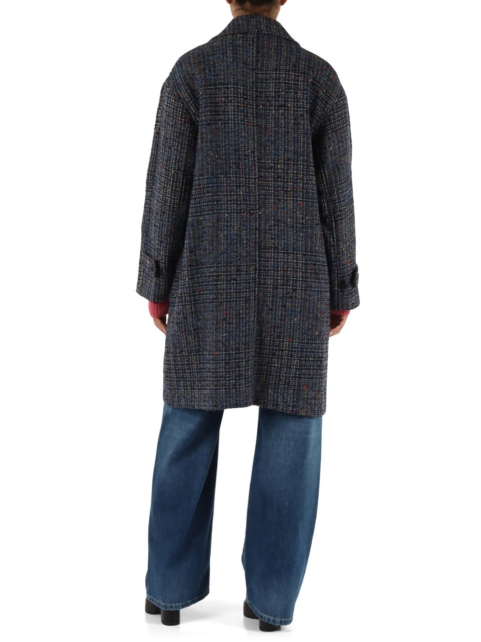 BLU | Cappotto bouclè in misto lana vergine