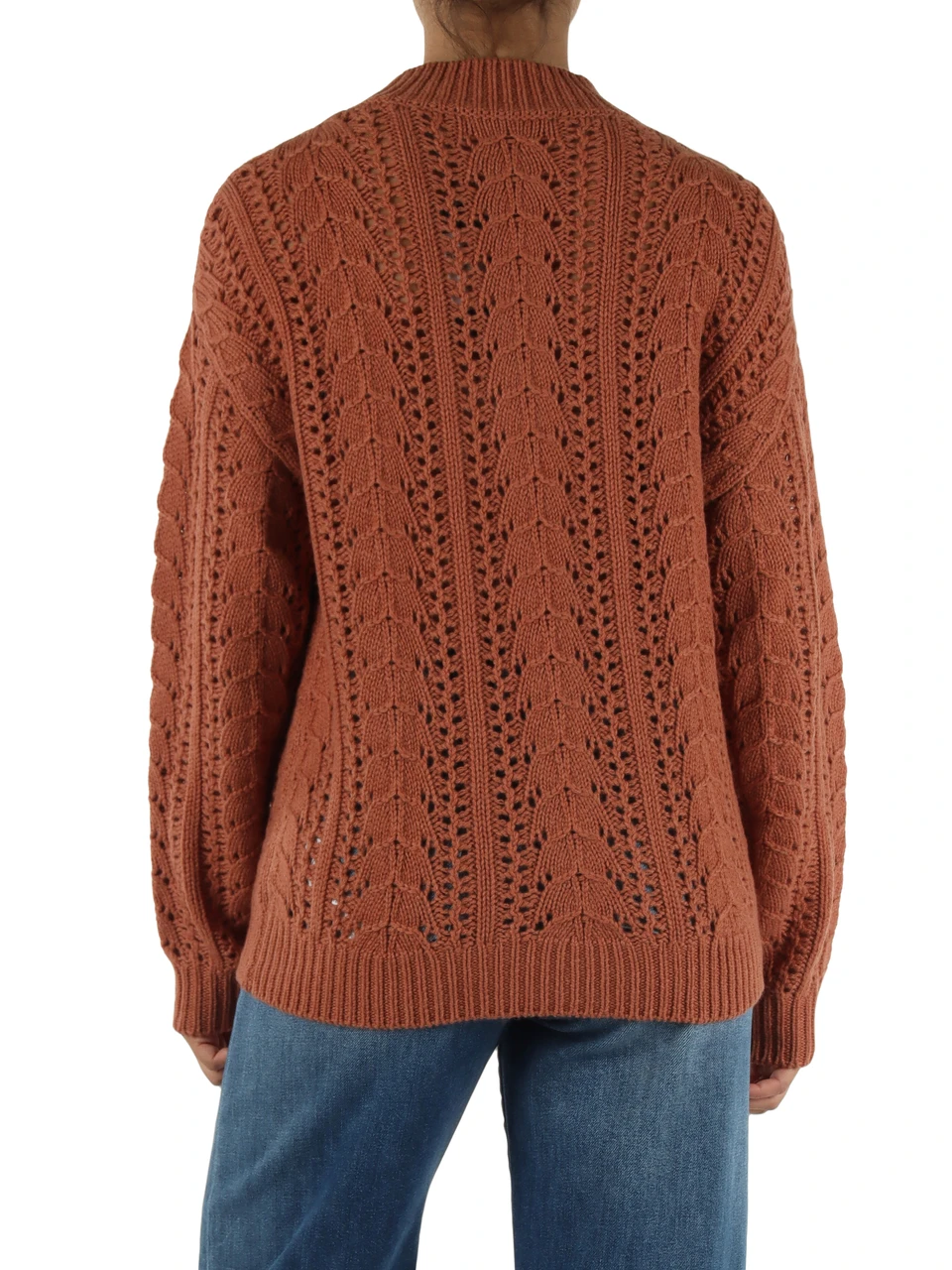 TERRACOTTA | Maglia in lana con motivo decorativo