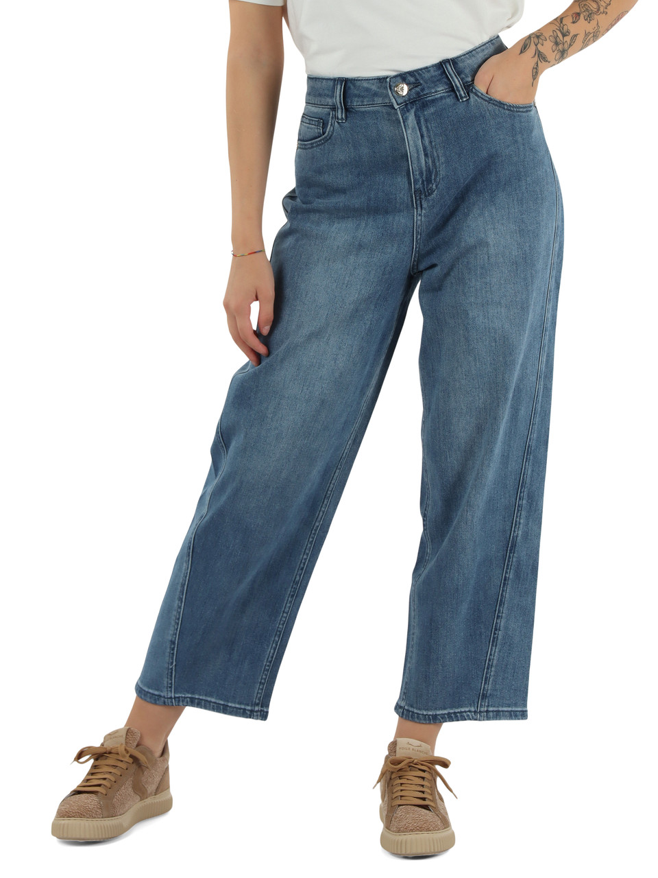 BLU CHIARO | Pantaloni jeans cinque tasche CAROL