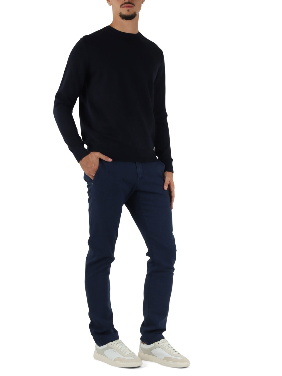 BLU | Pantaloni BOBBY Slim fit in cotone stretch