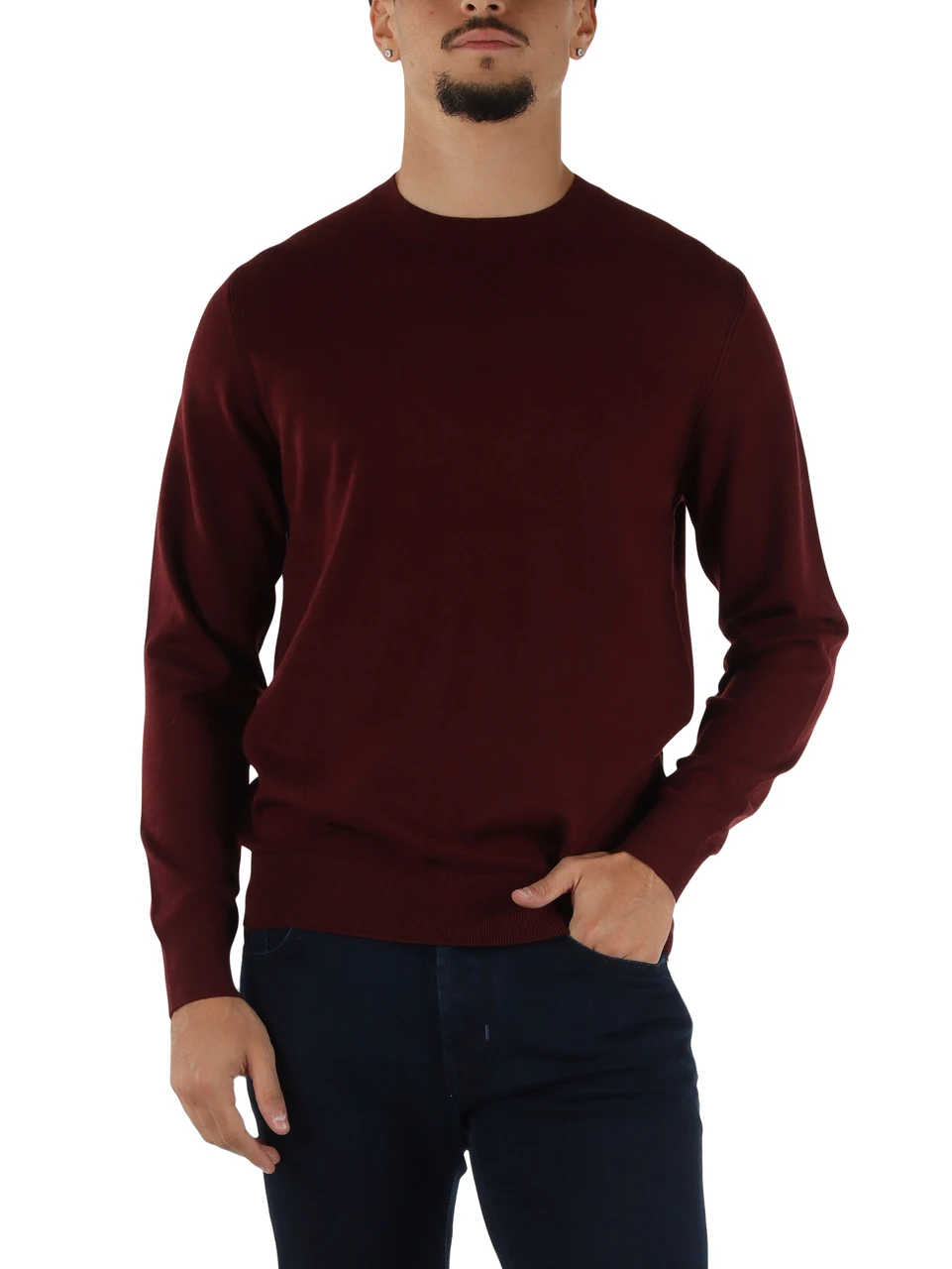 BORDEAUX | Maglia girocollo Second Skin