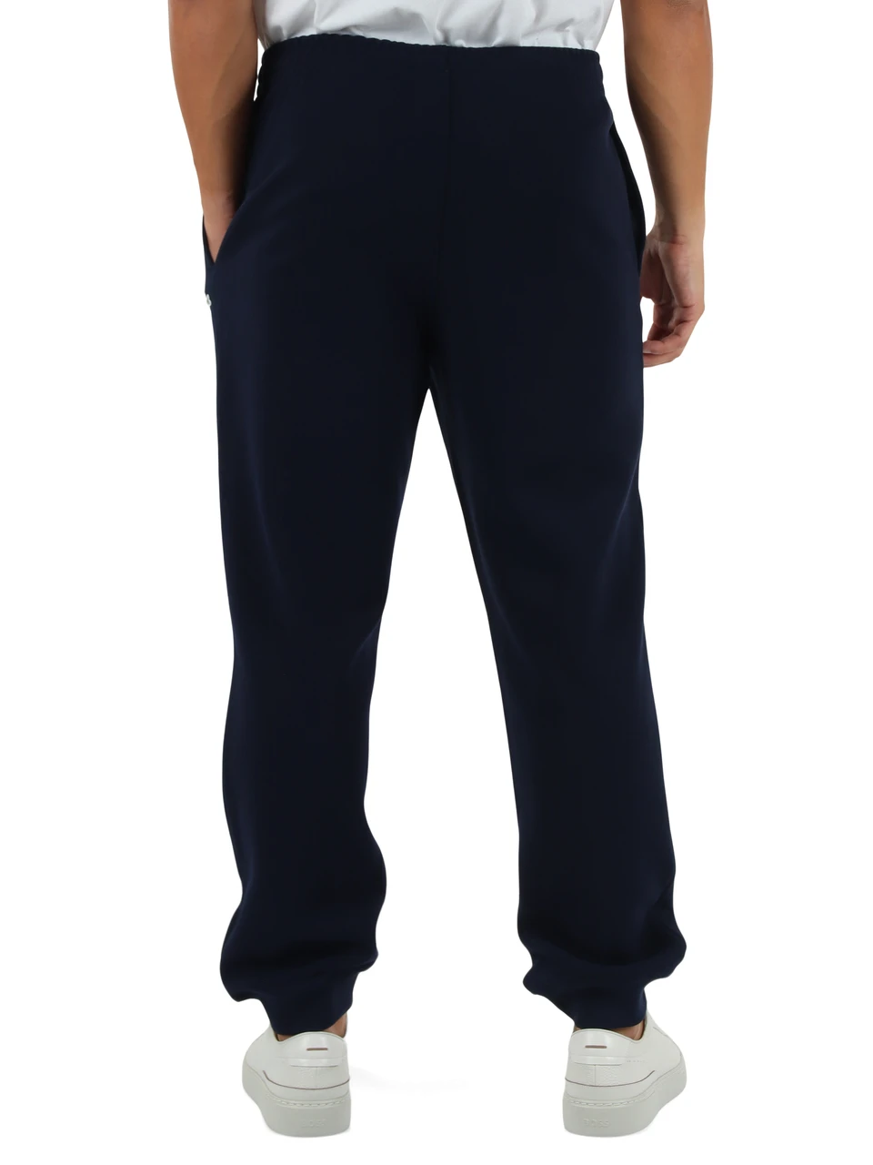 BLU SCURO | Pantaloni sportivi regular fit in misto cotone piquet