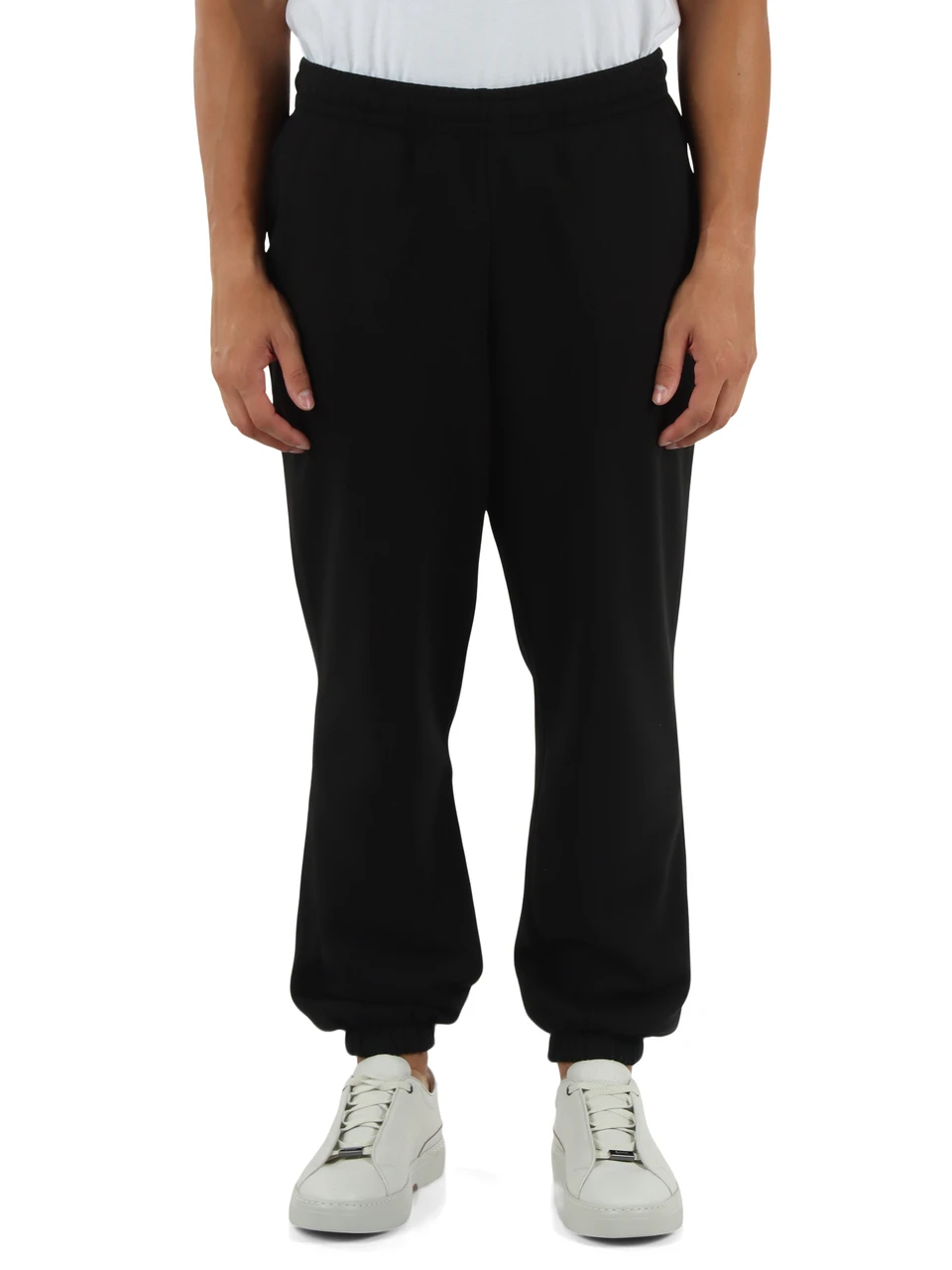 NERO | Pantalone sportivo felpato regular fit