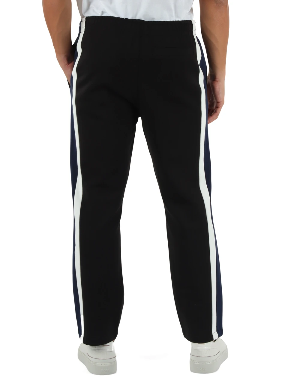NERO | Pantalone sportivo garzato regular fit