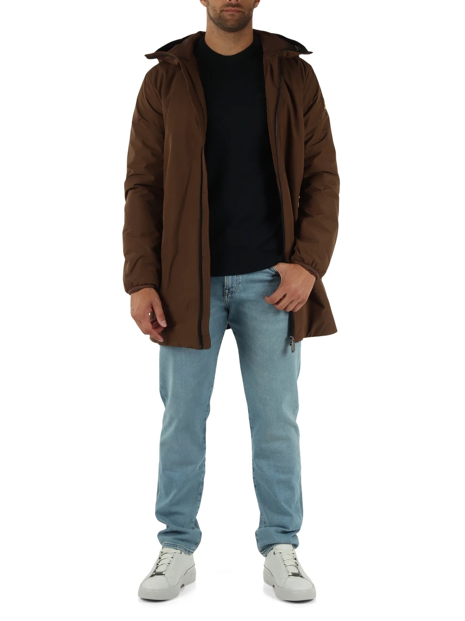 MARRONE CHIARO | Giaccone con cappuccio GUNBU