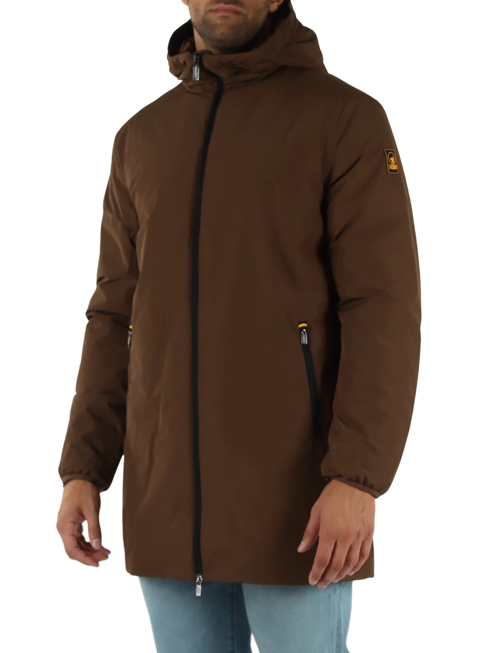 MARRONE CHIARO | Giaccone con cappuccio GUNBU