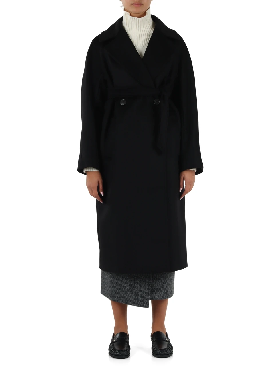 NERO | Cappotto in lana vergine RESINA