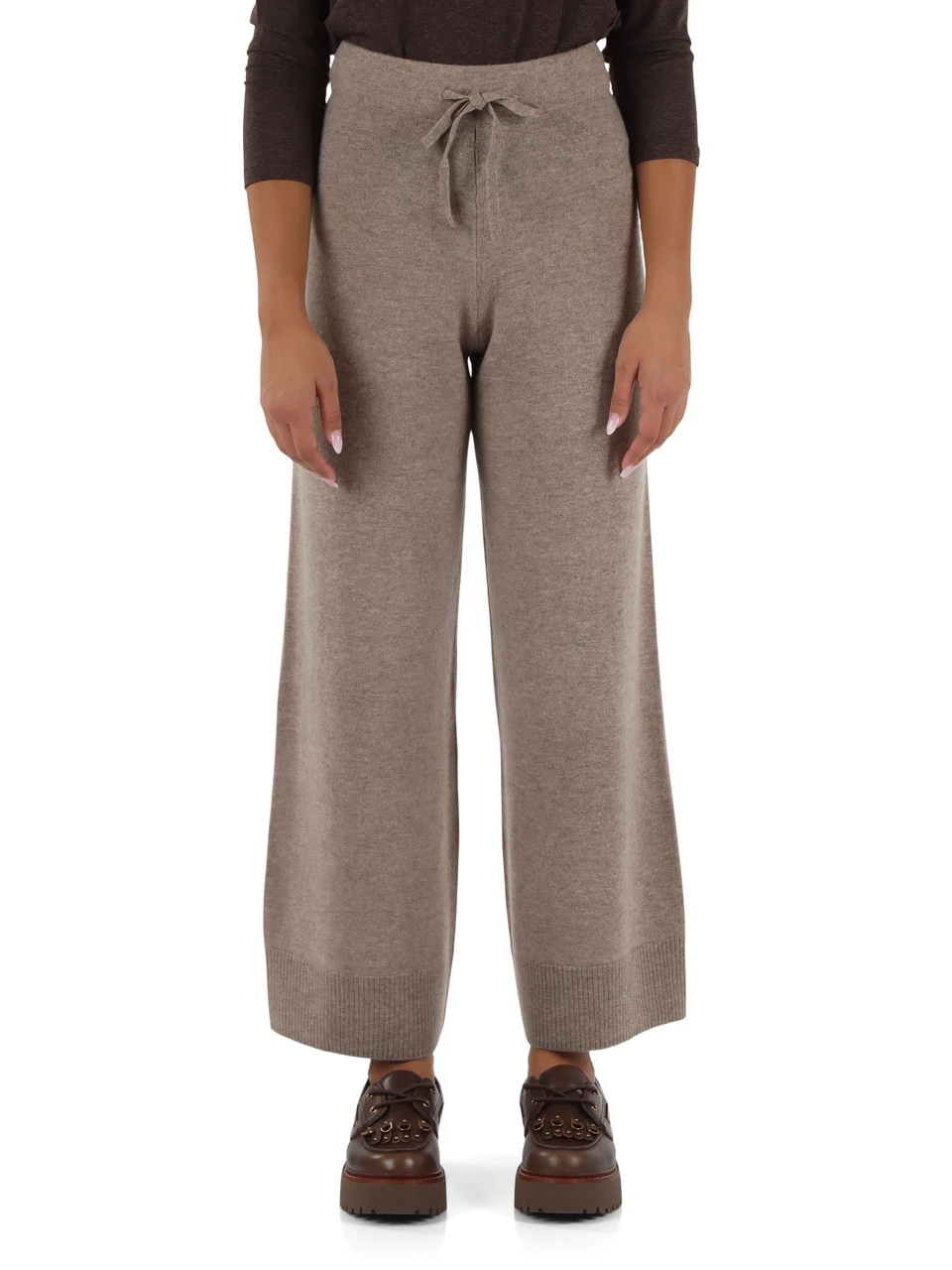 BEIGE | Pantalone in lana e cashmere ZINCO