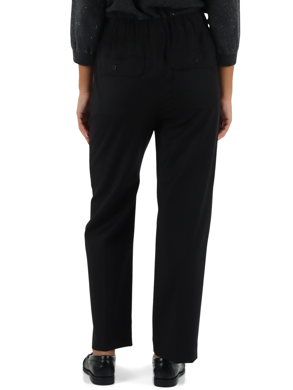 NERO | Pantalone HATELEY in flanella di lana stretch