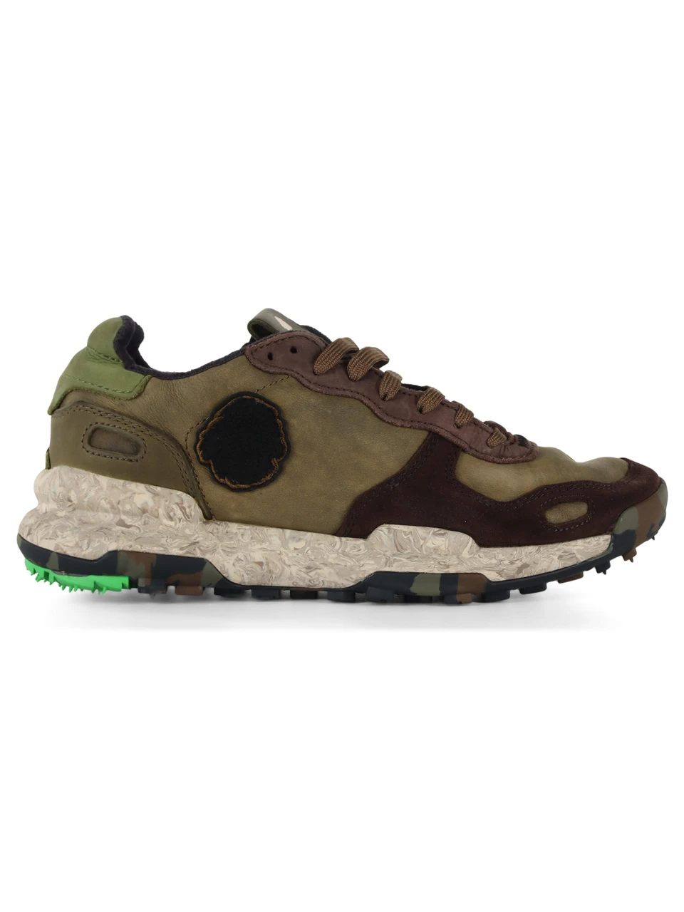 VERDE MILITARE | Sneakers in pelle CHACRONA PREM