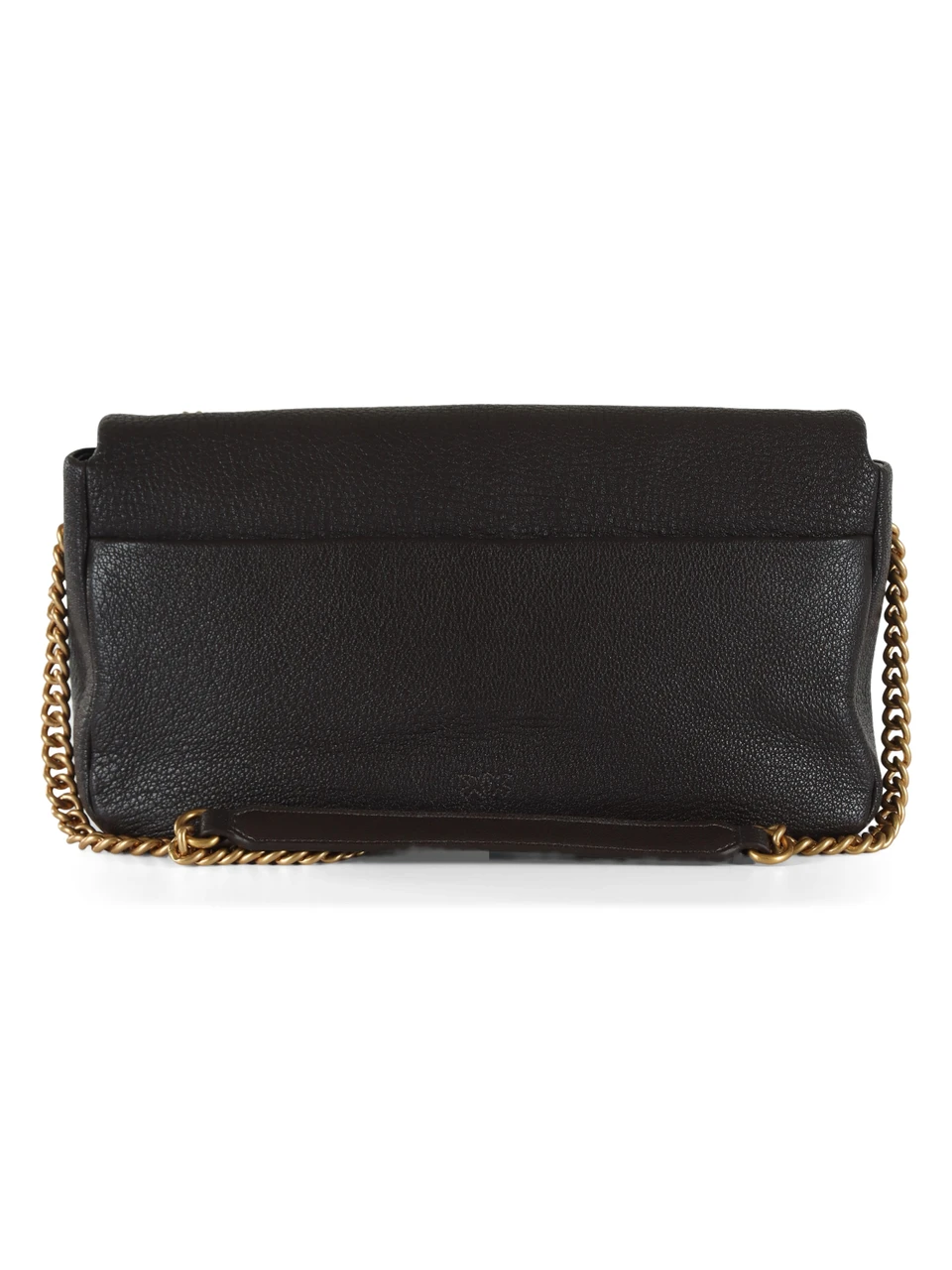 MARRONE | Borsa a spalla in pelle CLICK SOFT HORIZONTAL CHAIN CL.