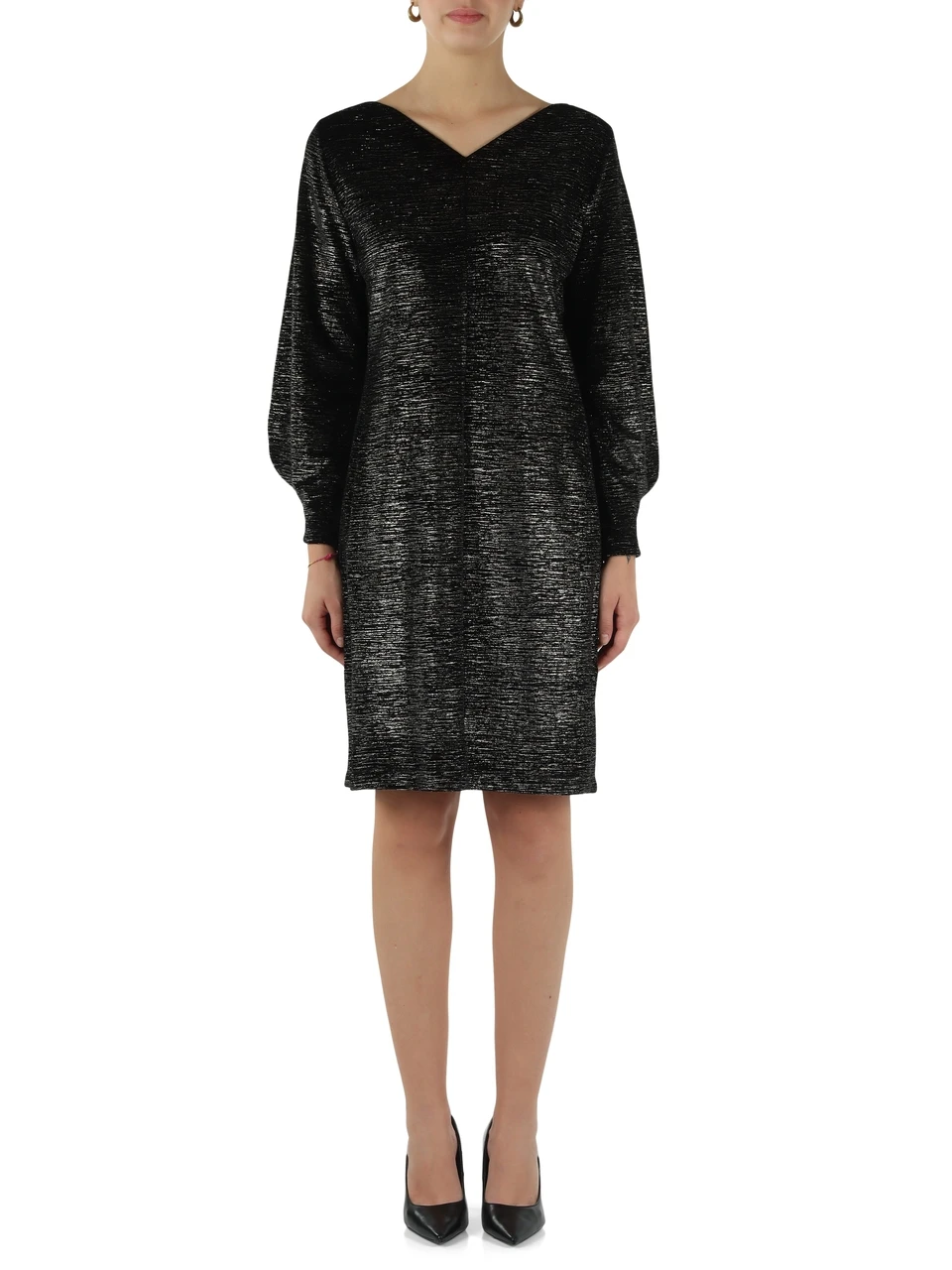NERO | Vestito in velluto e lurex