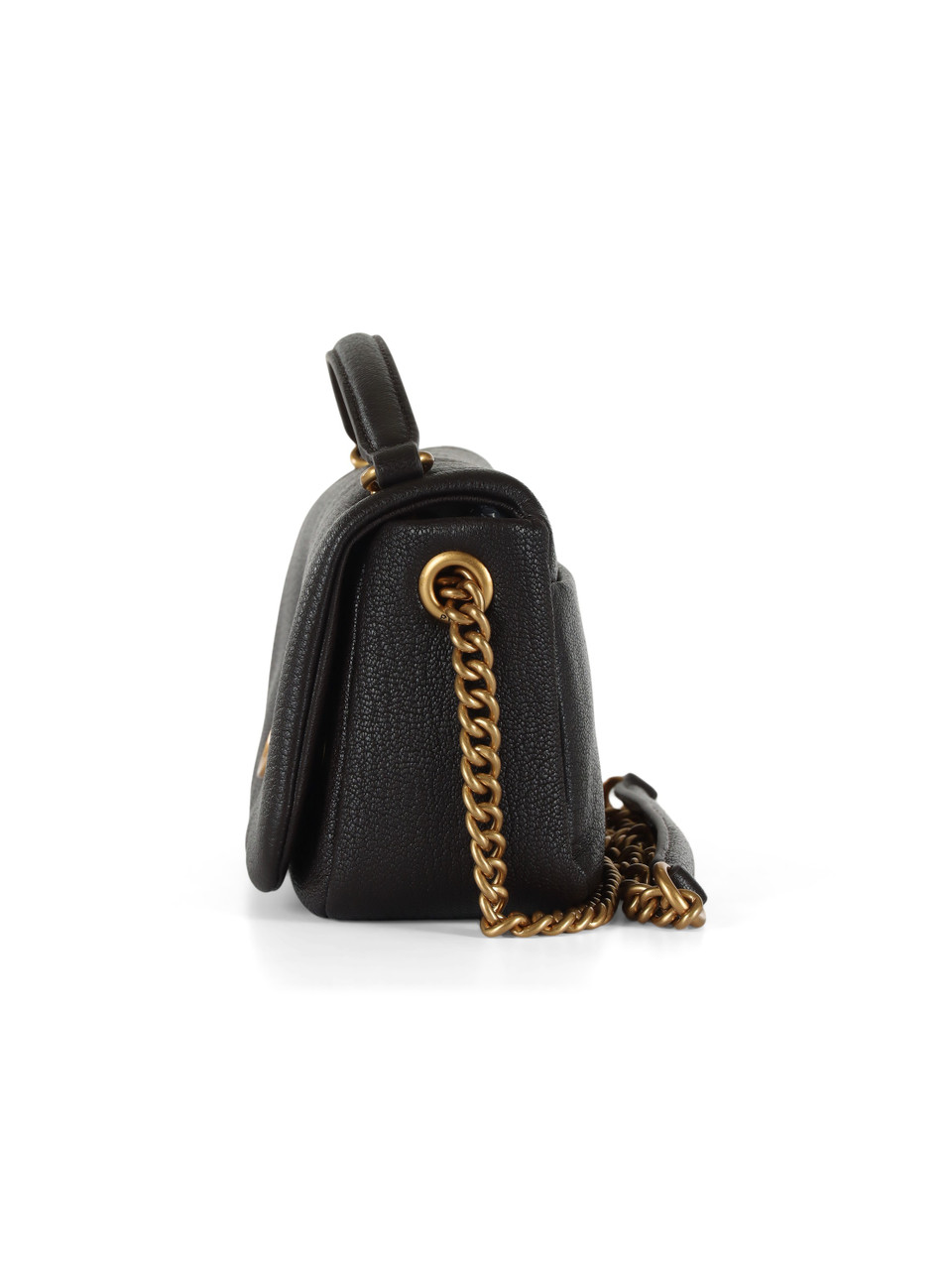 marrone scuro | Borsa in pelle CLICK SOFT HORIZONTAL CHAIN MN.