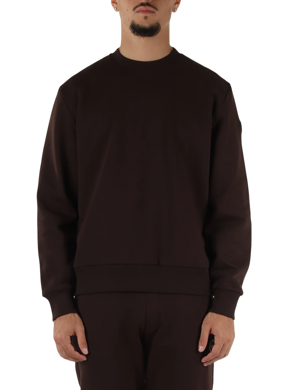 MARRONE | Felpa girocollo MODISH