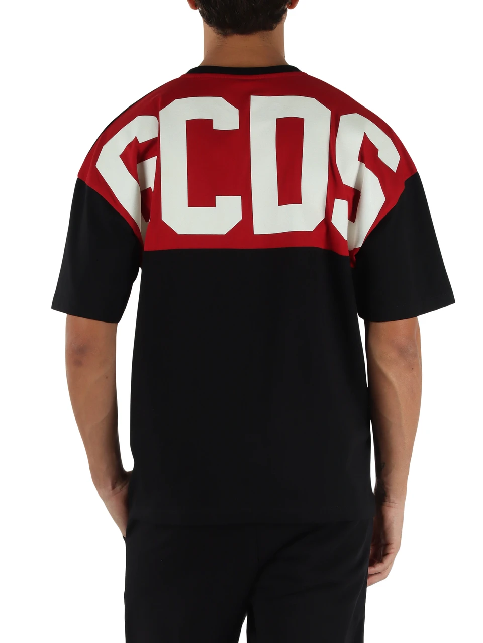 SCHWARZ | Baumwoll-T-Shirt mit Logodruck