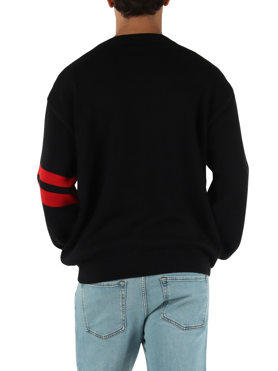 NERO | Maglia girocollo in misto lana