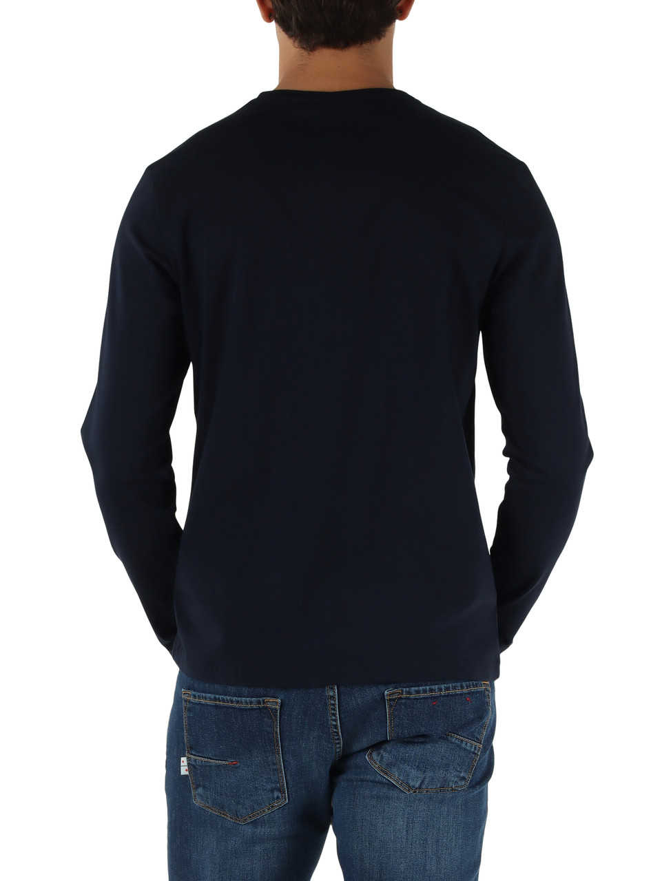BLU SCURO | T-shirt manica lunga AMALFIML in cotone stretch