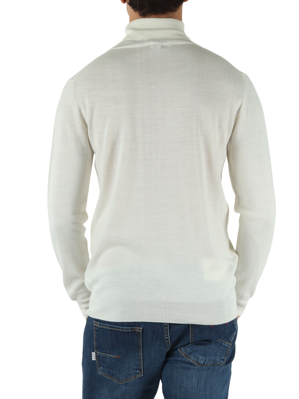 avorio | Maglia collo alto FLIRT in misto lana