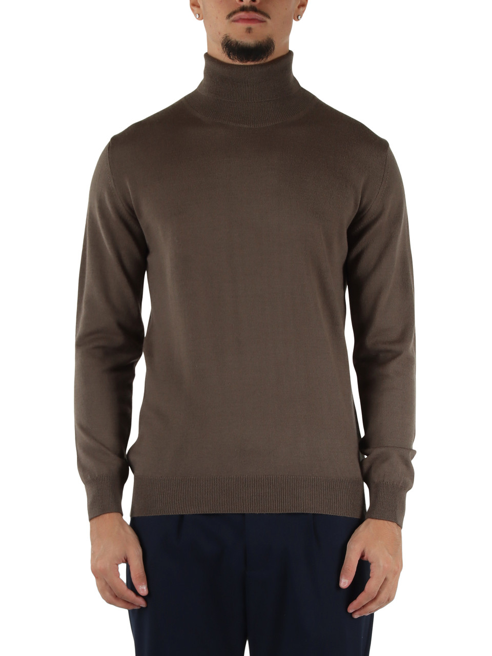 TORTORA | Maglia collo alto FLIRT in misto lana