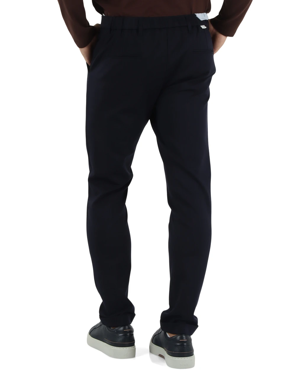 BLU SCURO | Pantalone TULA in misto viscosa