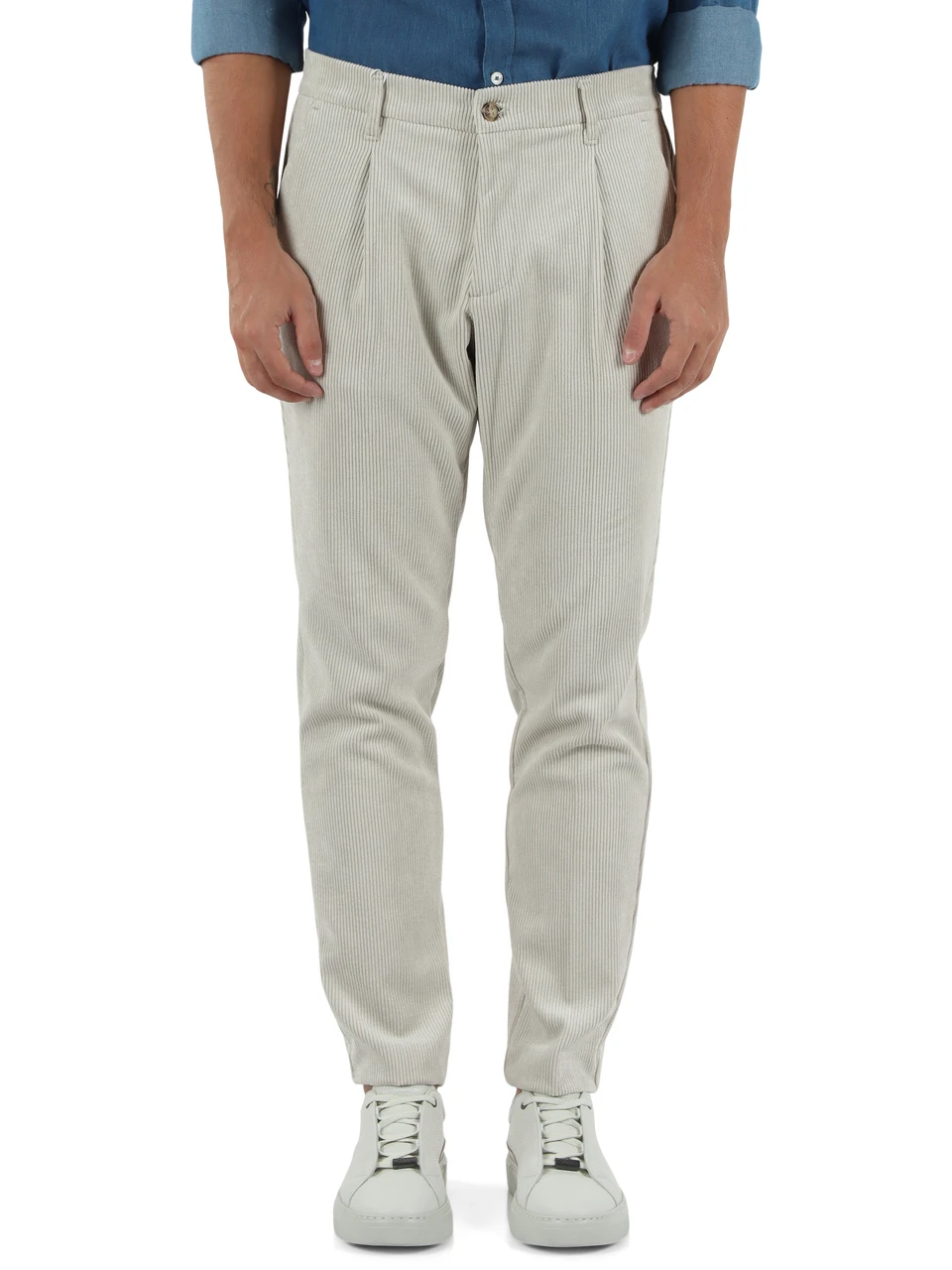 avorio | Pantalone TOM in velluto a coste